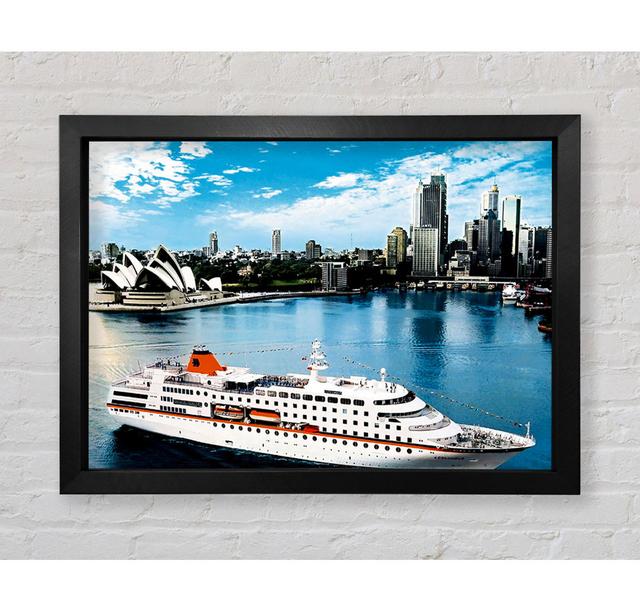 Sydney Harbour Cruise Liner - Single Picture Frame Art Prints Bright Star Size: 42cm H x 59.7cm W on Productcaster.