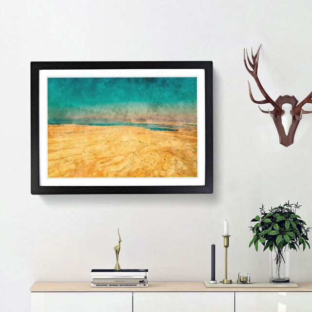 The Dead Sea In Israel - Single Picture Frame Painting on MDF East Urban Home Frame Option: Black Framed, Size: 24cm H x 33cm W x 2cm D on Productcaster.