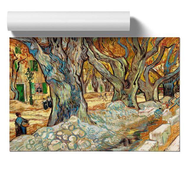 The Large Plane Trees by Vincent Van Gogh - Unframed Painting East Urban Home Size: 21cm H x 30cm W x 0.1cm D on Productcaster.