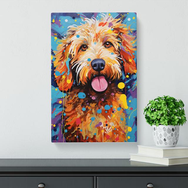 Labradoodle Expressionism - No Frame Art Prints Marlow Home Co. Size: 50cm H x 35cm W x 3cm D on Productcaster.