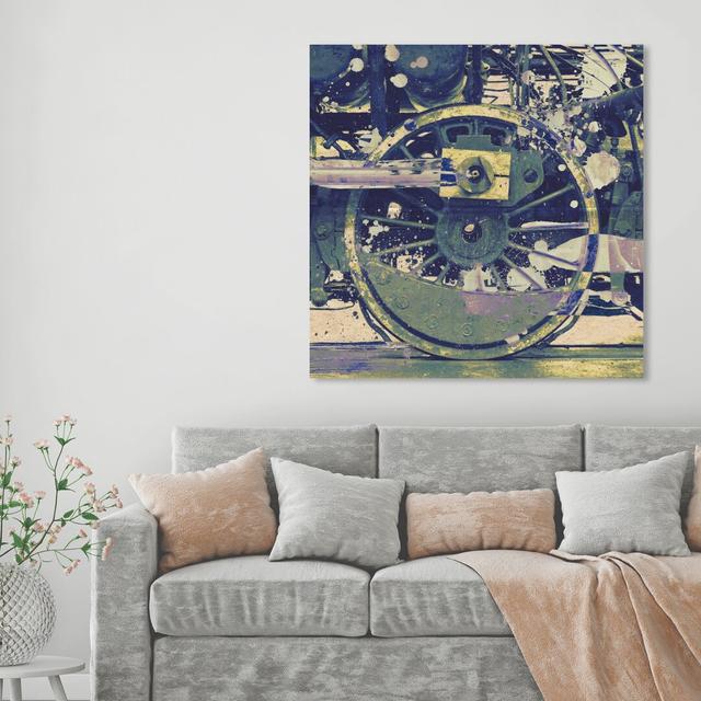 'Wheel' Graphic Art on Wrapped Canvas East Urban Home Size: 50.8 cm H x 50.8 cm W on Productcaster.