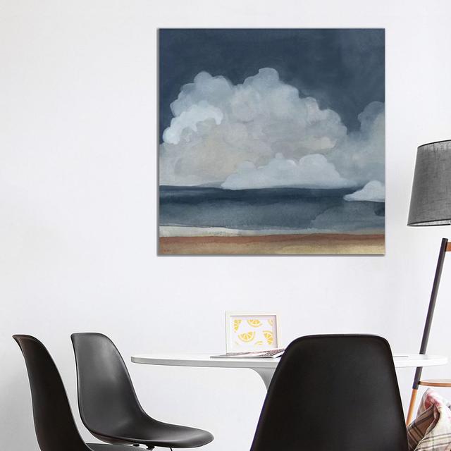 Cloud Landscape III by Emma Scarvey - Wrapped Canvas Painting House of Hampton Size: 93.98cm H x 93.98cm W x 3.81cm D on Productcaster.