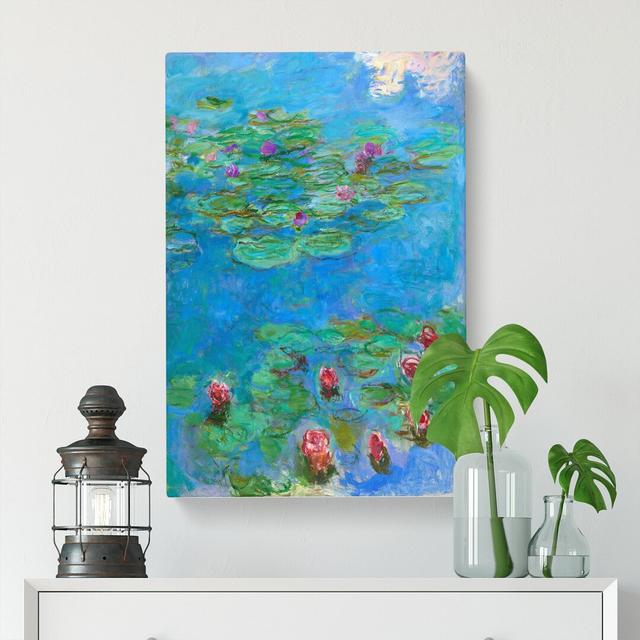 Water Lilies Lily Pond Vol.33 By Claude Monet East Urban Home Size: 60cm H x 40cm W x 3cm D on Productcaster.