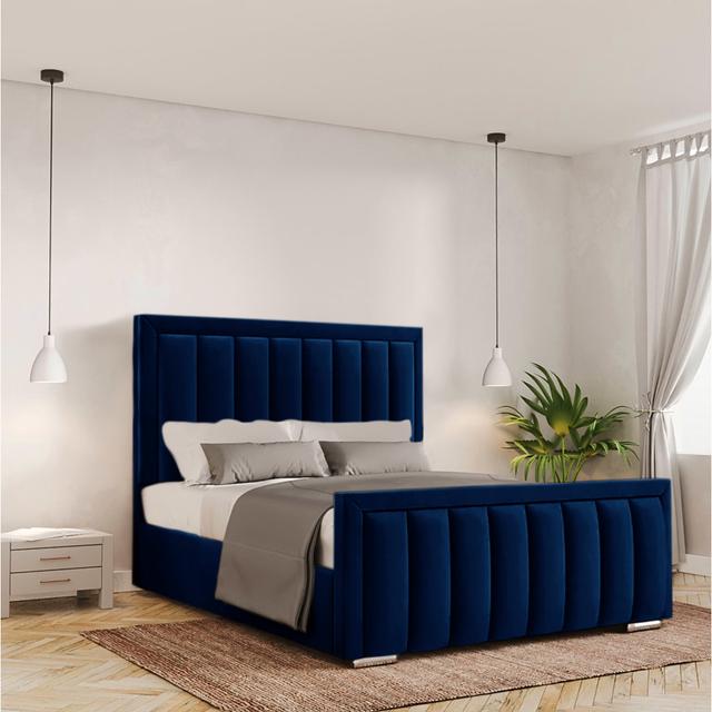 Yatton Upholstered Storage Bed Fairmont Park Colour: Parliament, Size: Single (3') on Productcaster.