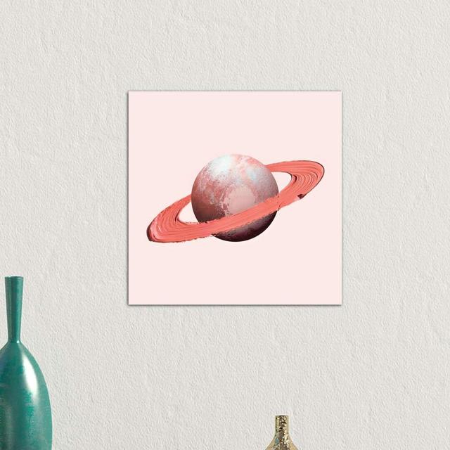 Saturn Stroke by Paul Fuentes - Graphic Art Print on Canvas Latitude Run Size: 93.98cm H x 93.98cm W x 1.91cm D, Frame Option: No Framed on Productcaster.