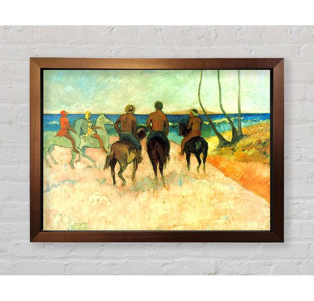 Riding On The Beach 2 von Paul Gauguin - Einzelne Bilderrahmen Kunstdrucke Rosalind Wheeler Größe: 84,1 cm H x 118,9 cm B x 3,4 cm T on Productcaster.