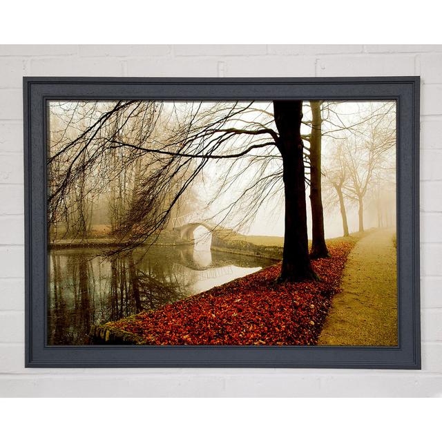 Morning Mist River Walk - Single Picture Frame Art Prints Alpen Home Size: 59.7cm H x 84.1cm W x 1.5cm D on Productcaster.