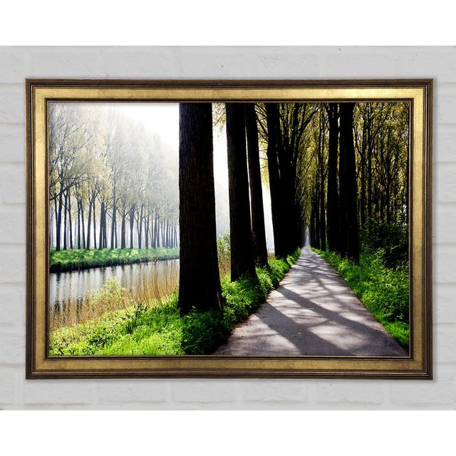 The River Pass - Single Picture Frame Art Prints Union Rustic Size: 42cm H x 59.7cm W x 1.5cm D on Productcaster.