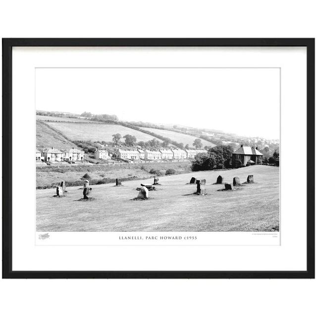 'Llanelli, Parc Howard C1955' by Francis Frith - Picture Frame Photograph Print on Paper The Francis Frith Collection Size: 60cm H x 80cm W x 2.3cm D on Productcaster.