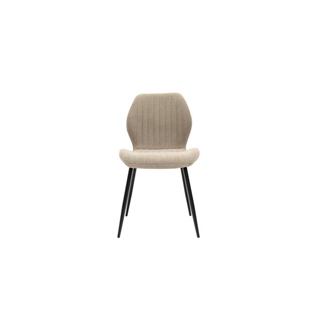 CONWAY FABRIC DINING CHAIR - STONE George Oliver on Productcaster.