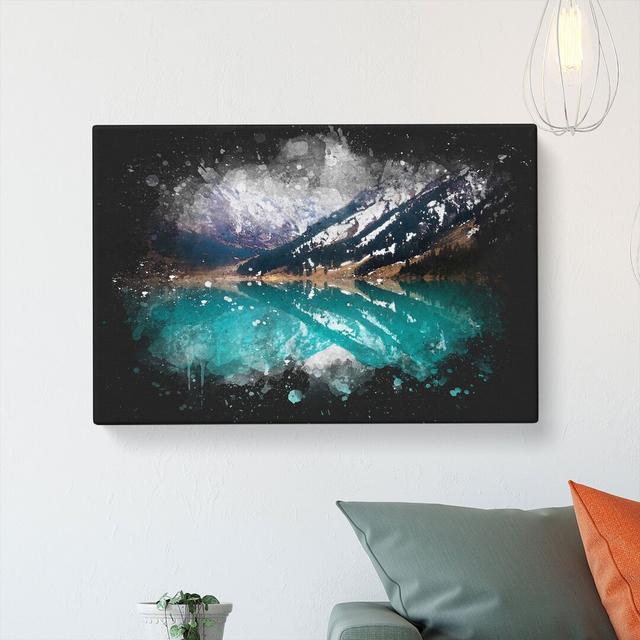 The Almaty Lake in Kazakhstan - Wrapped Canvas Graphic Art Print East Urban Home Size: 50cm H x 76cm W x 3cm D on Productcaster.