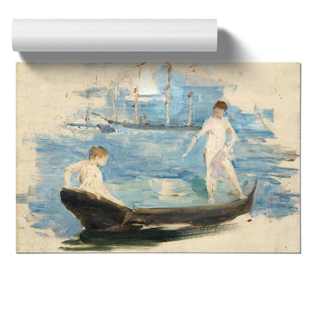 August Blue Sketch by Henry Scott Tuke - No Frame Painting East Urban Home Size: 21cm H x 30cm W x 0.1cm D on Productcaster.