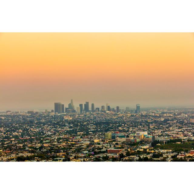 Los Angeles in Sunset by Meinzahn - Wrapped Canvas Photograph 17 Stories Size: 20cm H x 30cm W on Productcaster.