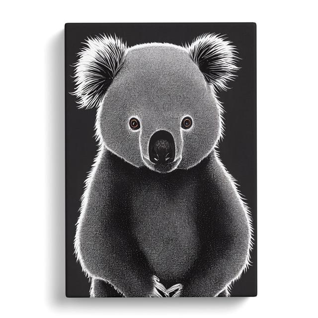 Hallsburg Koala Bear Portrait - Wrapped Canvas Graphic Art Alpen Home Size: 76cm H x 50cm W x 3cm D on Productcaster.