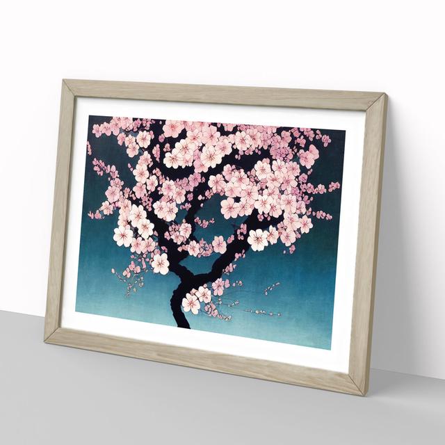 Unbelievable Cherry Blossom Tree Flowers - Picture Frame Graphic Art Marlow Home Co. Size: 46cm H x 64cm W x 2cm D, Frame Colour: Oak on Productcaster.