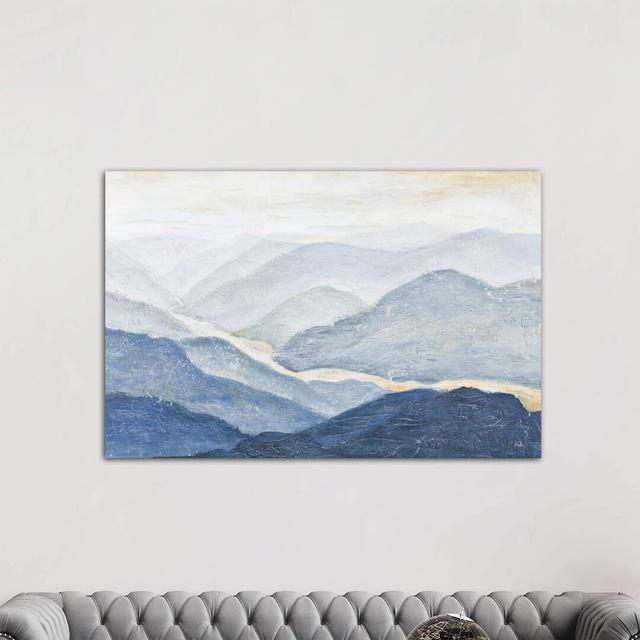 Blue Mountains by Patricia Pinto - Wrapped Canvas Painting Union Rustic Size: 66.04cm H x 101.6cm W x 1.91cm D on Productcaster.