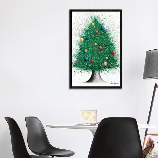 Christmas Tree - Print The Seasonal Aisle Size: 101.6cm H x 66.04cm W x 3.81cm D, Format: Black Framed on Productcaster.