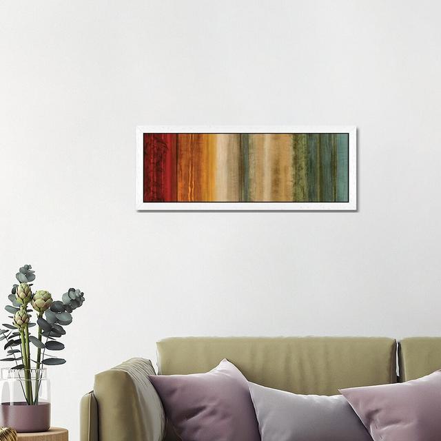 Nuanced I by Brent Nelson - Panoramic Print on Canvas Brayden Studio Size: 60.96cm H x 182.88cm W x 3.81cm D, Format: White Floater Framed on Productcaster.