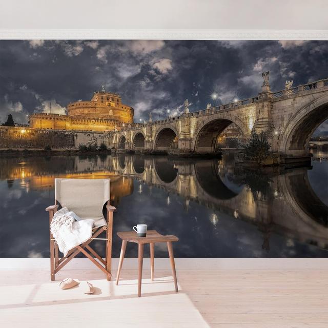 Ponte Sant'Angelo Semi-Gloss Wallpaper Roll East Urban Home Materialqualität: Standard (110g/m²), Size: 480cm x 320cm on Productcaster.