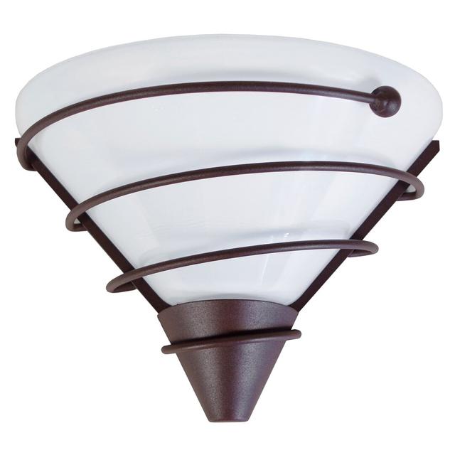 Signe Flush Mounted Sconce Latitude Run Shade colour: Brown on Productcaster.