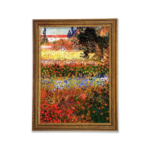 Van Gogh Flowering Garden - Single Picture Frame Art Prints Bright Star Size: 84.1cm H x 59.1cm W on Productcaster.