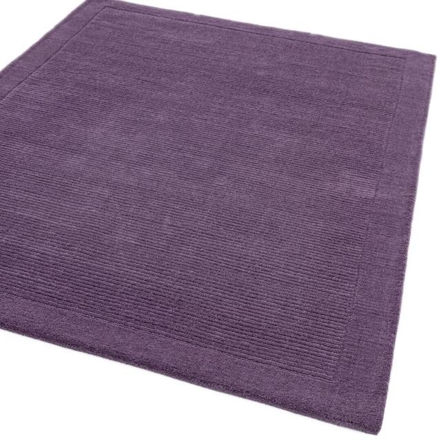 Acuna Solid Colour Hand Woven Purple Area Rug Hykkon Rug Size: Rectangle 120 x 170cm on Productcaster.