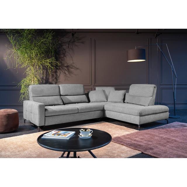 Ecksofa Louis Breite 260 cm ADA Trendline Polsterfarbe: Hellgrau, Funktion: Ohne Funktion, Ausrichtung: Links ausgerichtet on Productcaster.