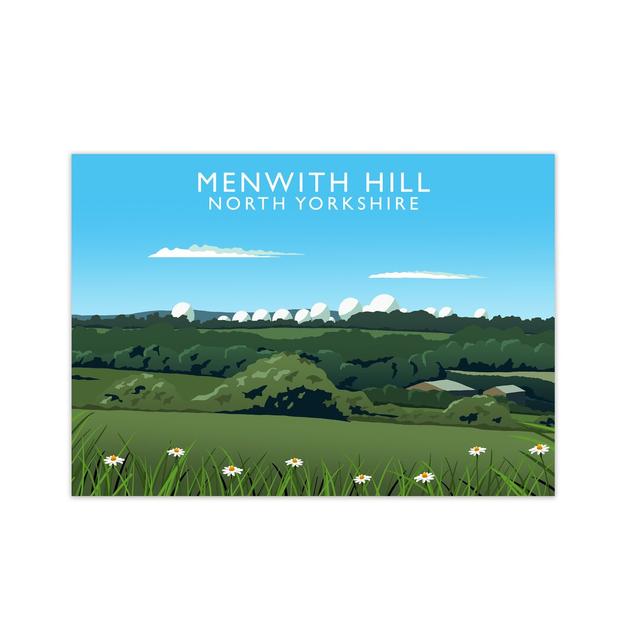 Menwith Hill North Yorkshire by Richard O'Neill - Picture Frame Graphic Art Print on Paper 17 Stories Size: 42 cm H x 59.4 cm W, Frame Option: Wrapped on Productcaster.