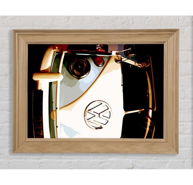 VW Camper Retro Framed Print Bright Star Size: 84.1cm H x 142.2cm W on Productcaster.