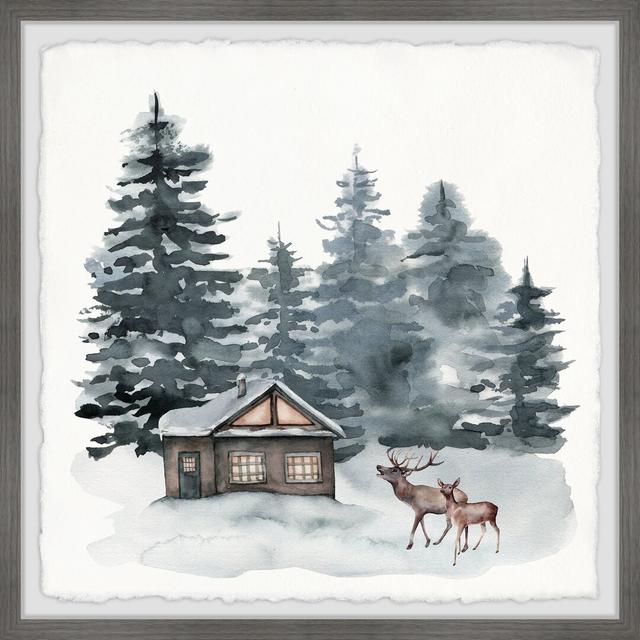 Dreamy Winter Getaway - Picture Frame Painting Union Rustic Size: 30cm H x 30cm W x 3.81cm D on Productcaster.