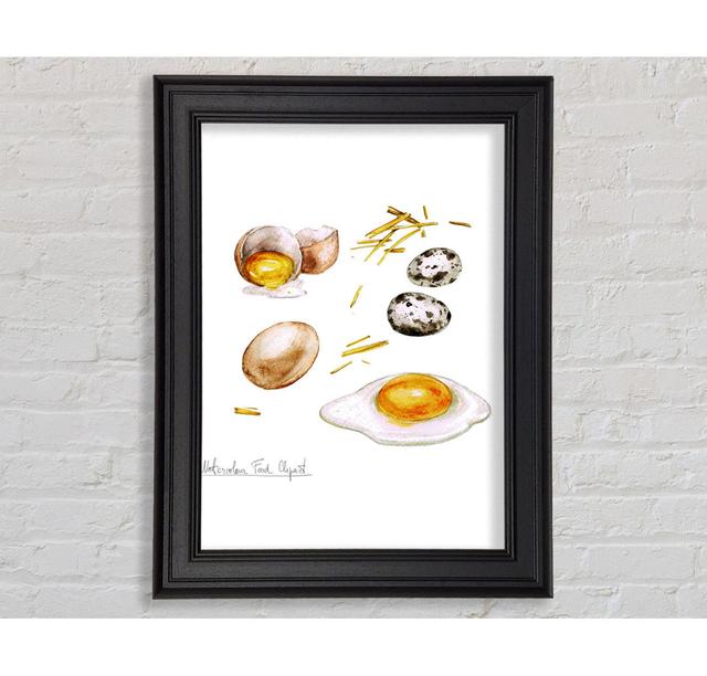 Eggs - Single Picture Frame Art Prints August Grove Size: 84.1cm H x 59.7cm W x 8cm D on Productcaster.