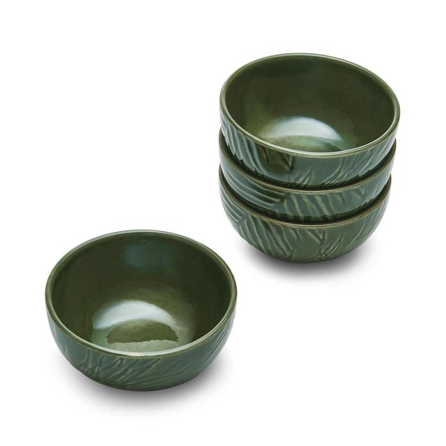 Mikasa Jardin Stoneware Dip Bowls, Set of 4, 10cm, Green (Set of 4) Mikasa on Productcaster.