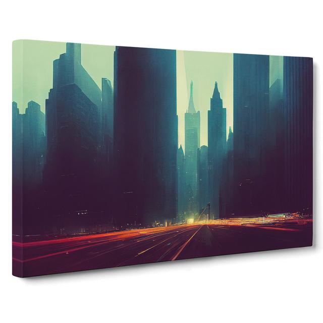 A New York City Skyline Vol.1 - Wrapped Canvas Graphic Art 17 Stories Size: 40cm H x 60cm W x 3cm D on Productcaster.