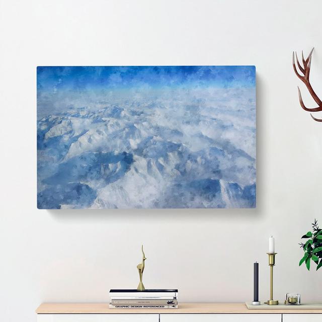 View Of The Alaskan Mountains - Wrapped Canvas Print East Urban Home Size: 60cm H x 91cm W x 3cm D on Productcaster.