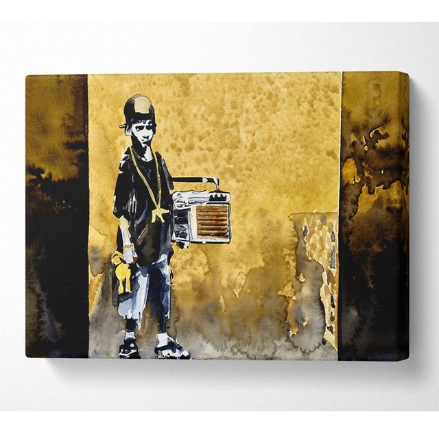 Ghetto Blaster - Wrapped Canvas Art Prints ClassicLiving Size: 66cm H x 106.6cm W x 10cm D on Productcaster.