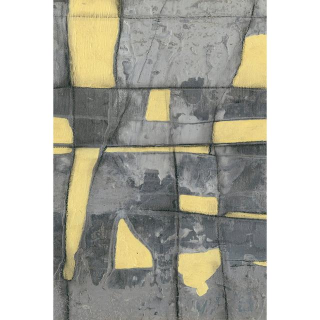 Lemon On Grey II by Jennifer Goldberger - Wrapped Canvas Painting Williston Forge Size: 91cm H x 61cm W on Productcaster.