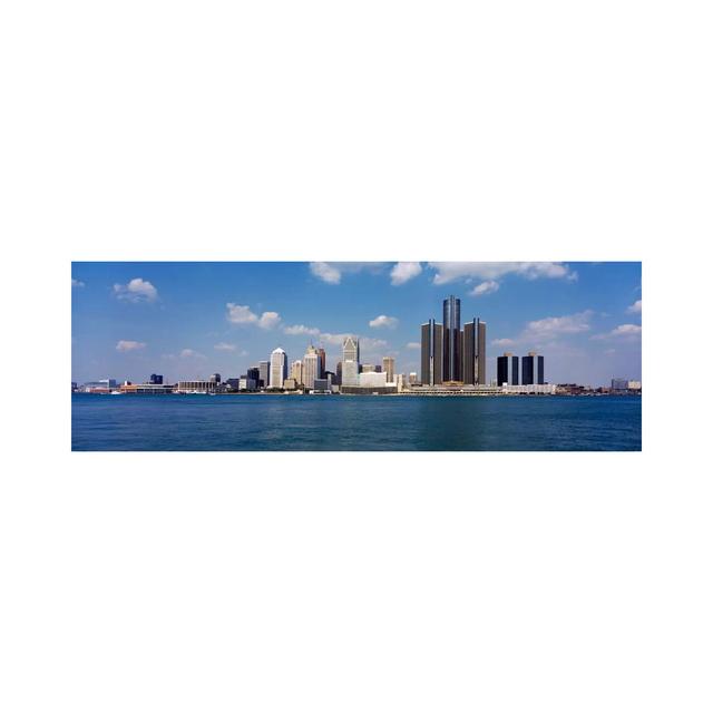 Detroit MI USA #2 - Wrapped Canvas Panoramic Photograph Ebern Designs Size: 40.64cm H x 121.92cm W x 1.91cm D on Productcaster.