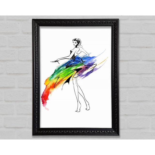 Designer Colour 1 Framed Print Bright Star Size: 21cm H x 29.7cm W on Productcaster.