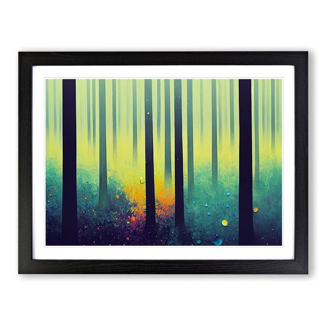 Summer Forest Beauty Vol.3 - Picture Frame Painting Alpen Home Size: 25cm H x 34cm W x 2cm D, Frame Colour: Black on Productcaster.