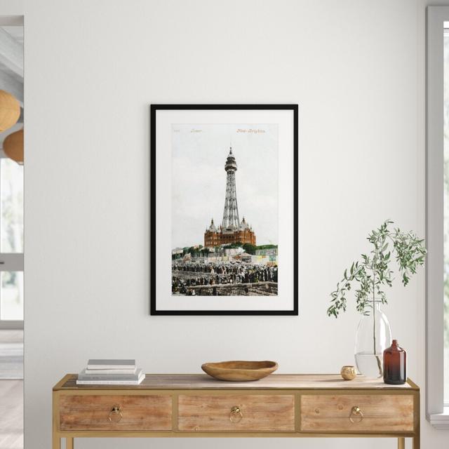 'New Brighton Tower, Wallasey, Cheshire' Painting ClassicLiving Size: 100 cm H x 70 cm W x 2.3 cm D, Format: Framed Paper on Productcaster.