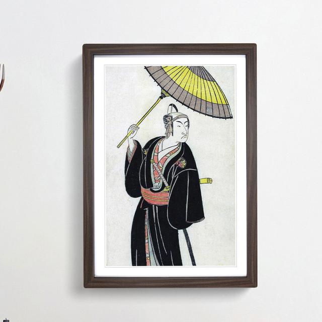 Ichikawa Monosuke III by Katsukawa Shunko - Picture Frame Painting Print East Urban Home Size: 36cm H x 27cm W x 2cm D, Frame Option: Walnut Framed on Productcaster.