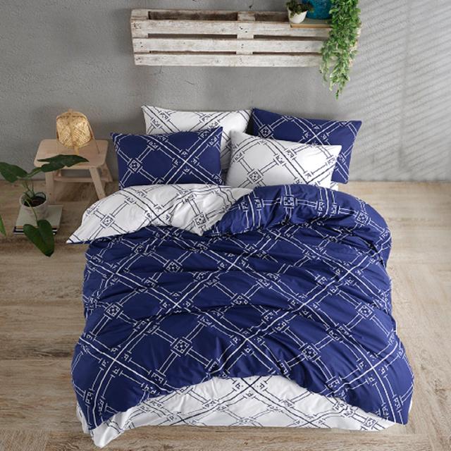 Geometric Shapes [EU ONLY] Duvet Cover Set with Pillowcases Mani Textile Size: 220 x 240 cm - 2 Pillowcases (65 x 65 cm) on Productcaster.