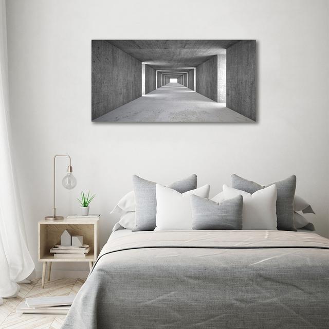 Concrete Tunnel - Unframed Art Prints on Canvas Ebern Designs on Productcaster.