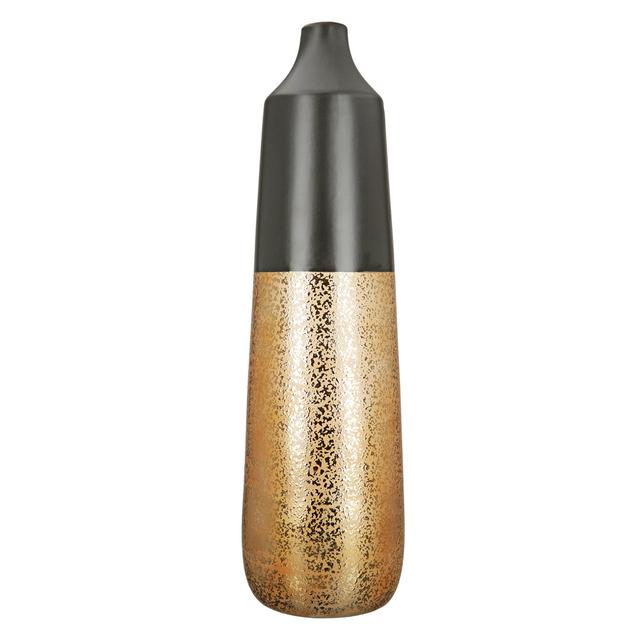 Aiuppy Gold/Black 49Cm Floor Vase Canora Grey on Productcaster.