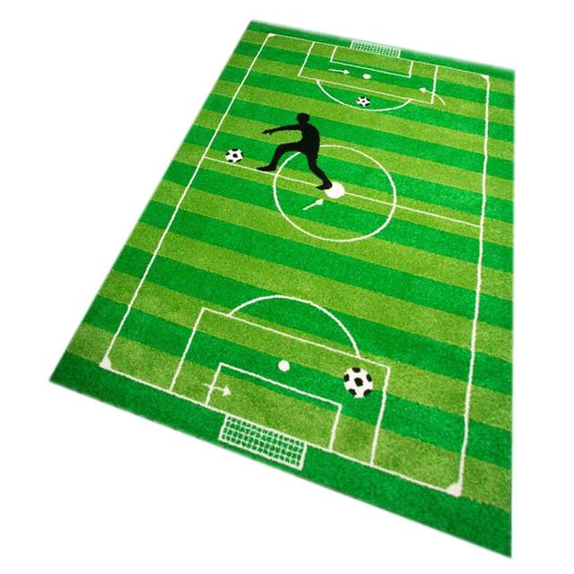 Braylon Football Machine Woven Green Rug Isabelle & Max Rug Size: Rectangular 120 x 170cm on Productcaster.