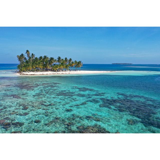 Island With Coconut Trees by MediaProduction - No Frame Art Prints on Canvas Beachcrest Home Size: 30cm H x 46cm W on Productcaster.