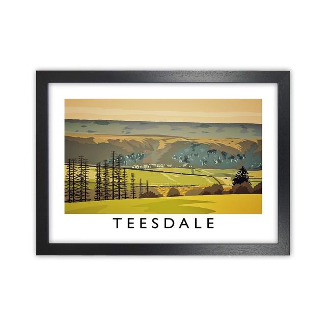 Teesdale by Richard O'Neill - Graphic Art Corrigan Studio Size: 34cm H x 46cm W x 3cm D, Format: Black Framed on Productcaster.