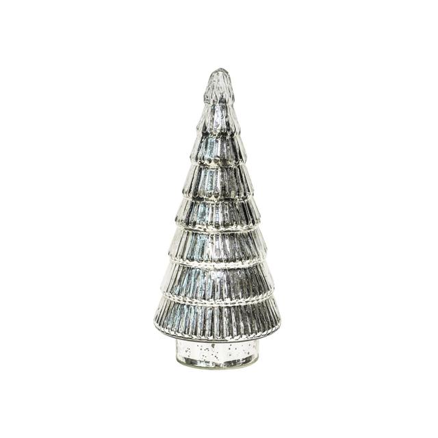 Christmas Tabletop Tree The Seasonal Aisle Size: 31 H x 14 W x 14 D cm, Colour: Silver on Productcaster.