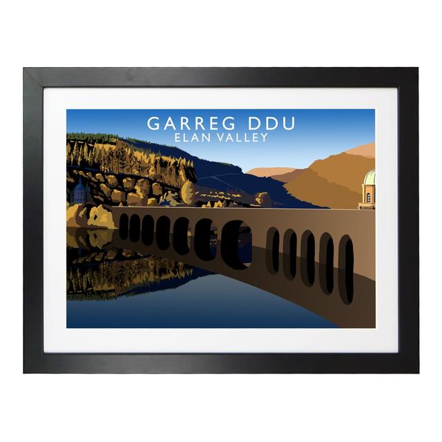 Garreg Ddu by Richard O'Neil - Print East Urban Home Size: 33.5 cm H x 43.5 cm W x 2.2 cm D, Format: Black Wood Frame on Productcaster.