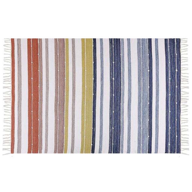 Waroona Hand Loomed Blue/Yellow/Red Indoor/Outdoor Rug Highland Dunes Rug Size: Rectangle 160 x 230cm on Productcaster.